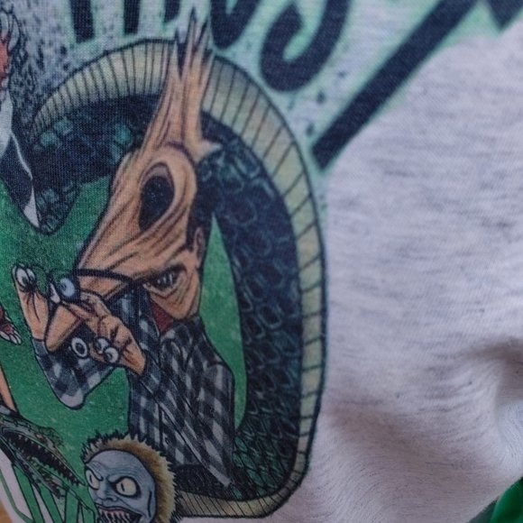 Never Trust the Living (Beetlejuice) Raglan shirt - Picture 2 of 7